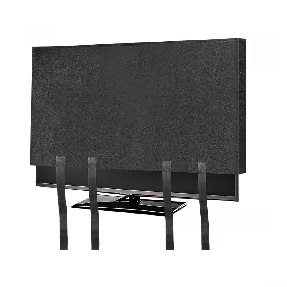 Copertura TV in Feltro 55 Pollici per antipolvere con Cinghie(75inch)