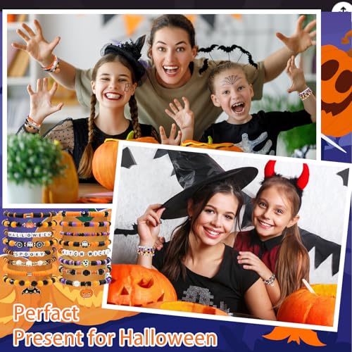 30 Pcs Festive Bracelets Set Colorful Friendship Adjustable Clay Festive Beaded Bulk Women's Clay Surfer Heishi Bracelet for Women Gift Party Supplies4