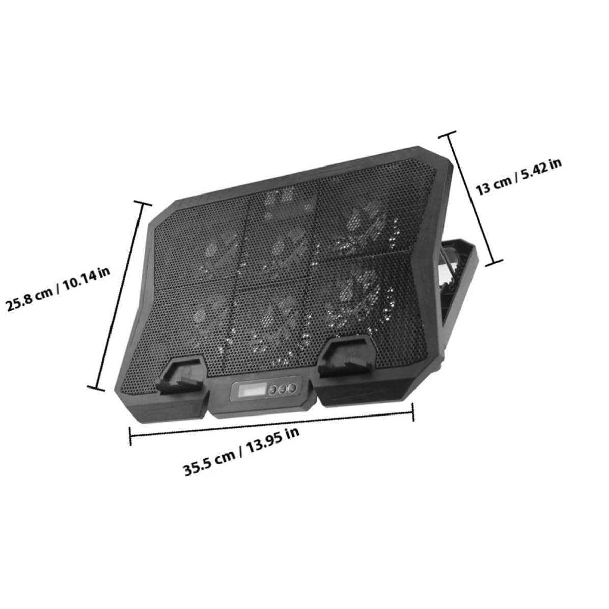 KALLORY Base Refrigeradora para Portátil de 15.6 Pulgadas Ventiladores Silenciosos y Diseño en Abs Adecuado para Celebracion Verano y Uso Prolongado en Laptops y PC