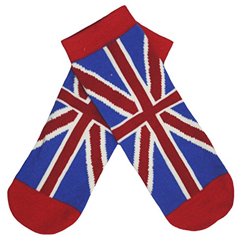 Petitebella Soccer Theme Britain Flag Knee-High Socks 2 Packs 1-3y