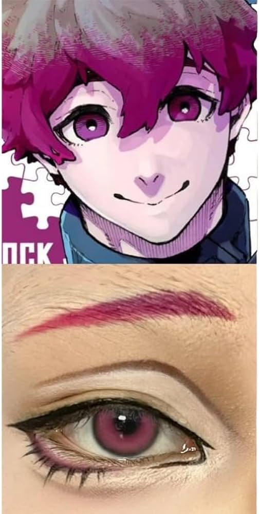 Amazon | ブルーロック内斯 カラコン 2枚 度あり 美しい瞳孔 コスプレ