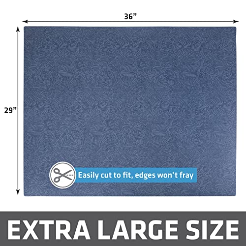 Image of Drymate Cat Litter Box Mat, Litter Trapping Mat, Waterproof, Urine-Proof, Absorbent, Machine Washable, Soft on Paws, Contains Mess, Protects Floors, Kitten Supplies, Blue, 29x36 XL