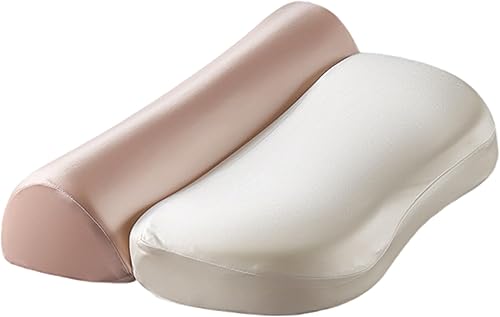 2Pcs Pillow for Neck Pain Relief, Ergonomic Memory Foam Neck Pain Pillow with Contour Design for Side Back Stomach Sleepers Style-1
