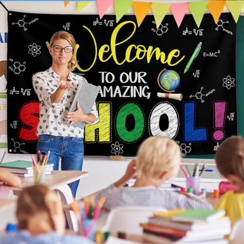 Yarcooly Back to School Backdrop 71×43 Inch 1st Day of School Decor - image 4
