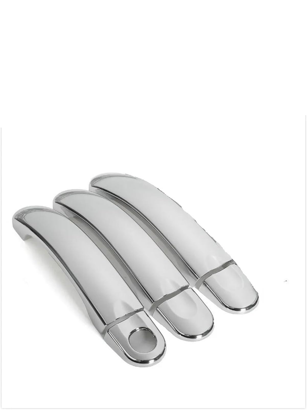 KJHOPY for VW T5 T6 for Transporter Caravelle Multivan California Chrome Car Door Handle Cover Trim Exterior Door Handle(Style1)