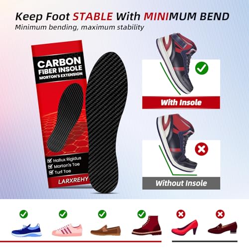 Plantillas rígidas de fibra de carbono 1.5mm para hombres y mujeres miniatura 5