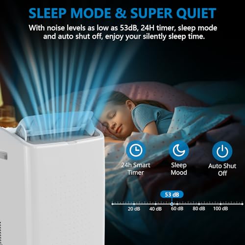 Image of Portable Air Conditioners 14000 BTU 3-IN-1 Freestanding AC Unit, Cools Up to 750 Sq.Ft, Fan /Dehumidifier /Cooling Modes, with Remote Control, Smart and Sleep Mode, 24H Timer, Auto Swing, Window Ki