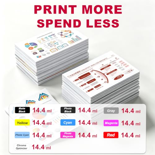 Image of PFI-5100 Ink Cartridge for PFI5100 Ink Tank Use for ImagePROGRAF PRO-310 Printers (10 Pack)