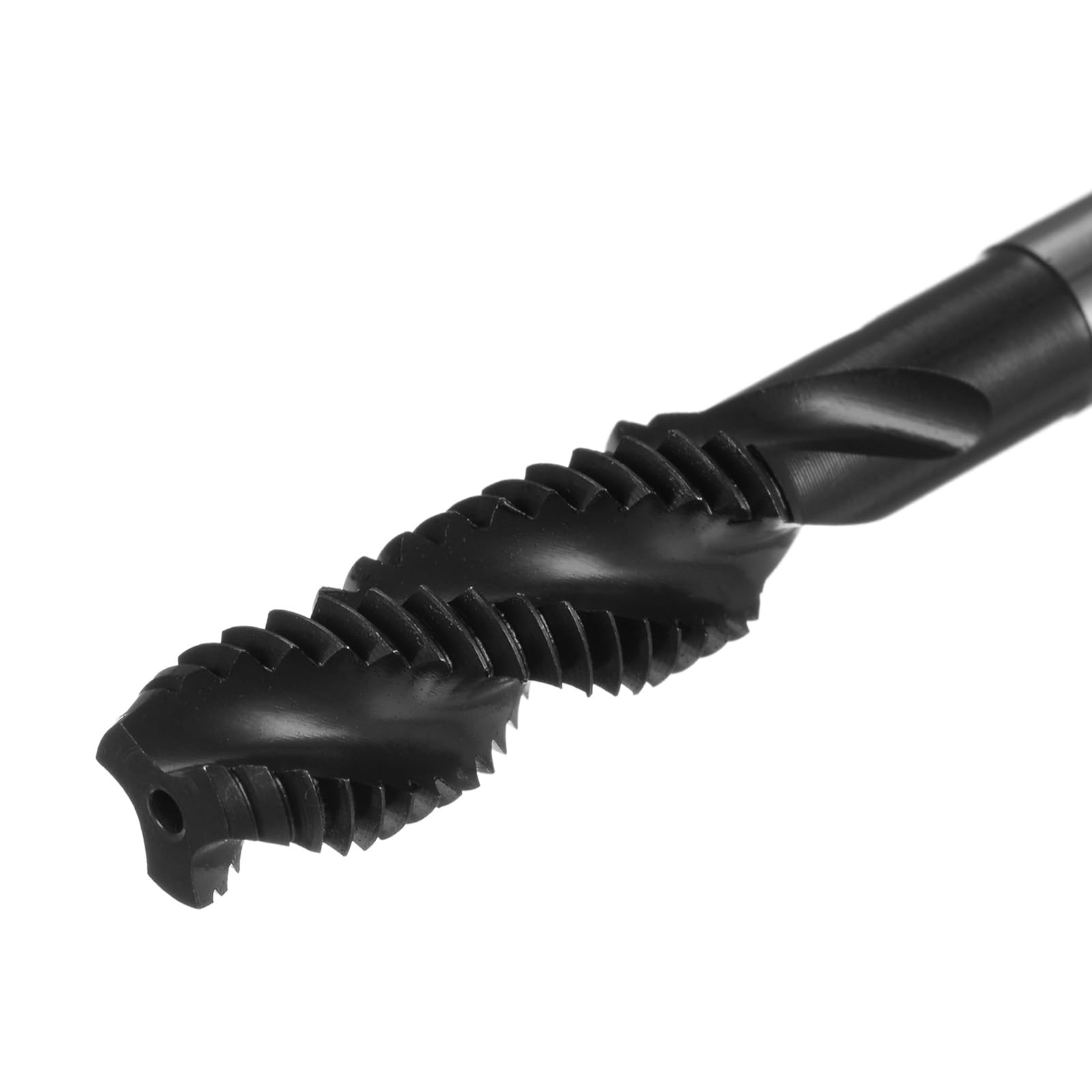 uxcell 4 grifos métricos en espiral de rosca, M8 x 1.25 H2, revestimiento de nitruro 6542, herramientas de roscado de máquina de acero de alta velocidad para reparación de maquinistas