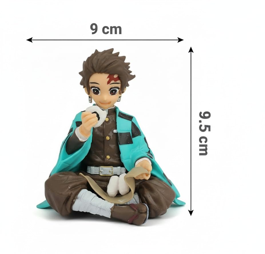 Image of Awestuffs Action Figure Limited Edition for Car Dashboard, Decoration, Cake, Office Desk & Study Table (Tanjiro Sitting D Slayer)