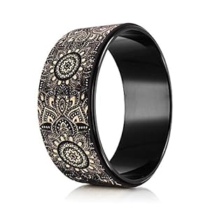 YOGA DESIGN LAB | THE YOGA WHEEL | Eco Printed, Extra Strength, Padded, Dharma Exercise Wheel | Designed in Bali | Enhance Your Postures and Stretch Deeper