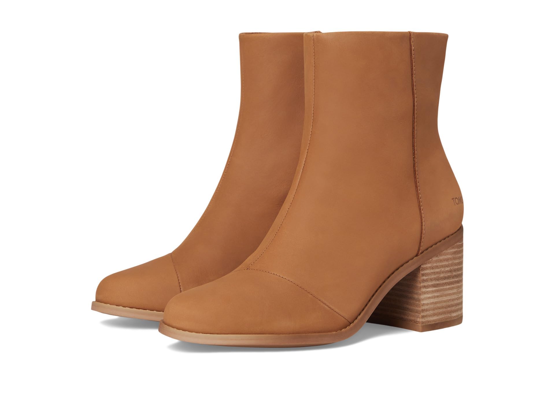TOMS Women's Evelyn Mid Calf Boot, Tan Leather, 3.5 UK