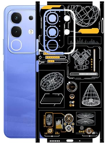 Image of AtOdds Mobile Skin Sticker Wrap | Compatible for VIVO IQOO Z10X (5G) | Scratchproof Matte Finish | Full Coverage for All Sides & Camera Protection (Rocket-Engine)
