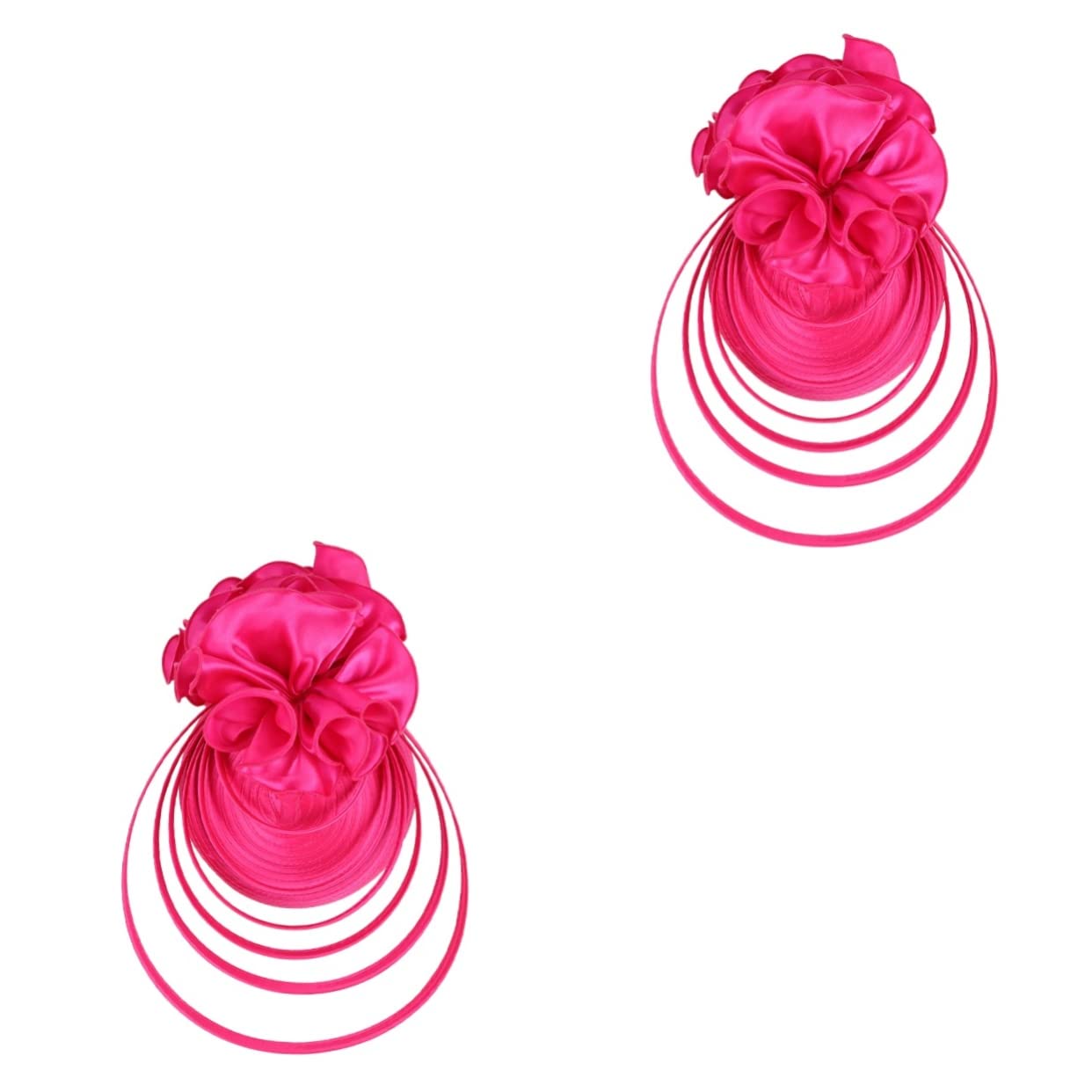 FOMIYES 2pezzi Fascinator Elegante da Donna per Cerimonie e Feste Cappello Leggero con Headband Accessorio da Sposa per Tea Party e Banquet Design Romantico e Comodo e Attraente per Ogni