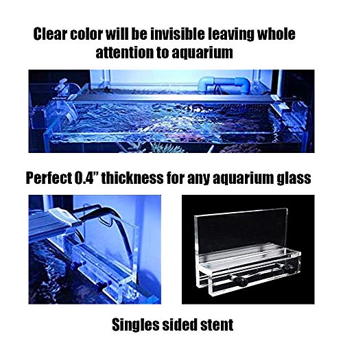 Image of Hanging Aquarium Clear Acrylic Fish Tank LED Light Holder Lamp Fixtures Support Stands Box A