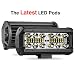 LED Light Bar, Teochew-LED 2Pcs 7 Inch LED Pods Lights Spot Flood Combo Light Bar Off Road LED Cube Lights Driving Lights for Truck Ford Jeep SUV ATV UTV 4x4 Boat, 2 Years Warranty