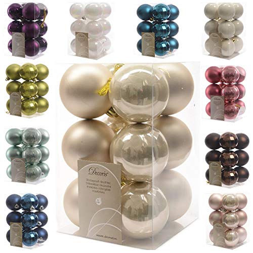 LS-LebenStil 12 Exklusive Weihnachtskugeln Christbaumkugeln Perle 6cm...