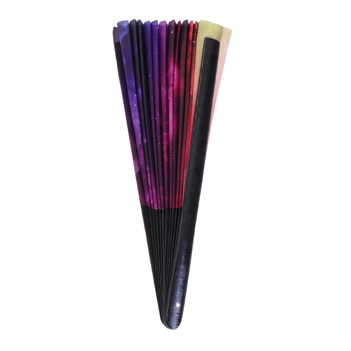 DOITOOL Abanico Plegable Grande de Tela 33 cm Colorido Bailarín Decoración Vintage