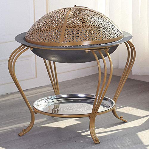 Heizung Feuerstelle for Garten, Firepits und Feuerschalen mit Deckel Grill Grill- und Abdeckung Stativ-Schutz und Große Heizpilz, Feuer Pits Bowls for