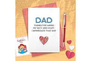Hilarious Father's Day Card: Thanks for Wiping My Butt