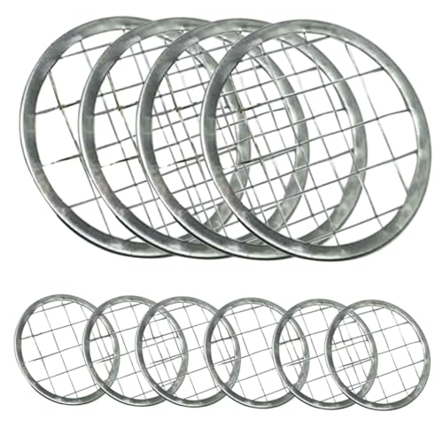 FELTECHELECTR Stainless Steel Jar Floral Grid Vase Grid Insert for Easy Flower Arrangements