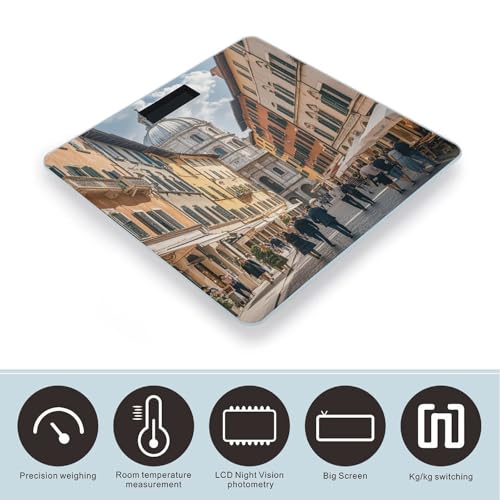 Báscula digital italiana para baño con pantalla grande miniatura 3