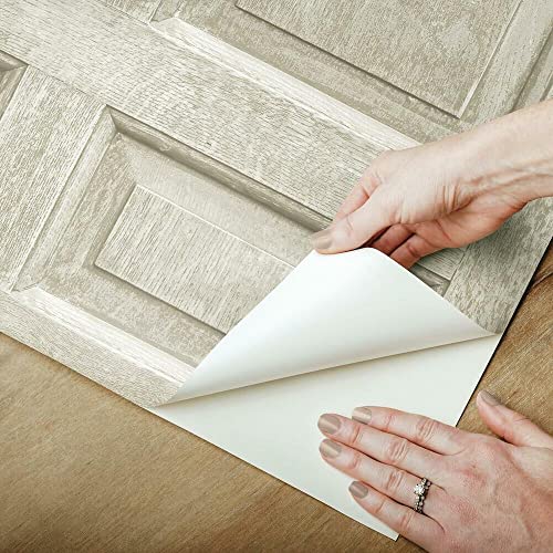 RoomMates RMK12003WP Beveled Wood Paneling Peel and Stick Wallpaper - Thumbnail 5