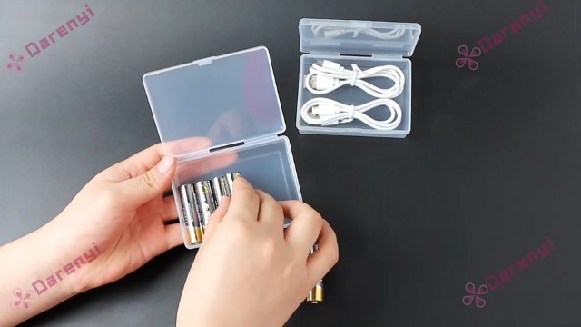 Lunza 8 Pièces Boîtes à Cartes à Jouer Transparentes Avec 160 Étiquettes - Rangement Pratique Pour Cartes Et Petits Objets