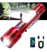 Amazon.co.jp: 超高輝度 懐中電灯 強力 25000ルーメン COB作業灯付き 9