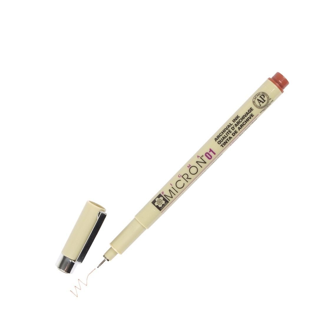 SAKURA Pigma Sakura Micron Archival Waterproof Pen Size 01 .25Mm, Brown