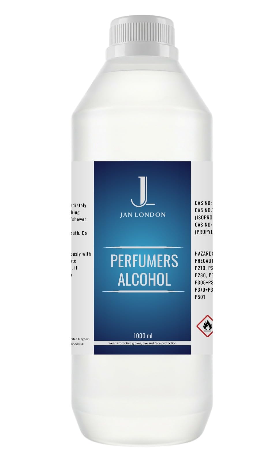 JL's Perfumers Alcohol, a powerful blend of 96% Ethyl, and Propylene, provides you with the tools to craft personalized fragrances for perfumes, aftershaves, diffusers, and room sprays 1litre