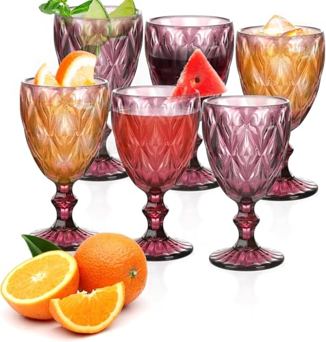 Image of Premium Wine Glasses 350ml, Set of 6 Long Wine, Burgundy Clear Glasses with Stem for Wedding Anniversary, Birthday, Gift (RKT-08, Set of 6)