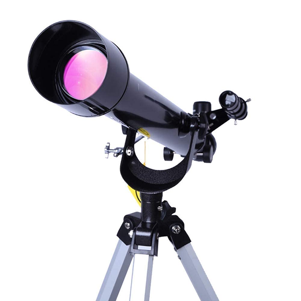 Telescopio AZ Telescopio rifrattore astronomico con treppiede e 2 oculari Telescopio astronomico per Bambini e Adulti