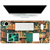 💖Sous-main multifonction : 58,4 x 28,9 cm, assez grand pour accueillir votre ordinateur portable, clavier. Sa surface confortable et lisse peut être utilisée comme tapis de souris, tapis de bureau, sous-main et tapis d'écriture