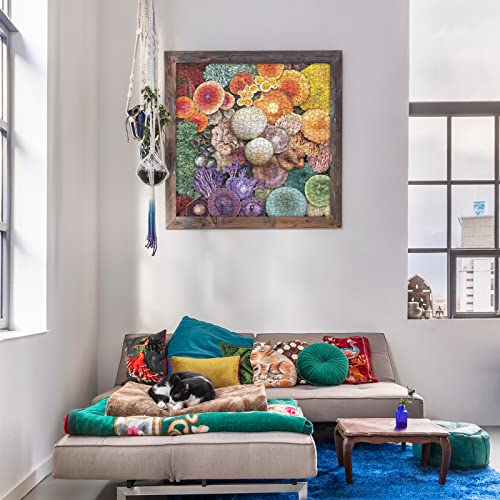 Mushroom Puzzle 1000 Piece Puzzle for Adults, Magic Mushroom Jigsaw Puzzles, Colorful Mushroom Toadstool Nature Wildlife Rainbow Fungi Puzzles