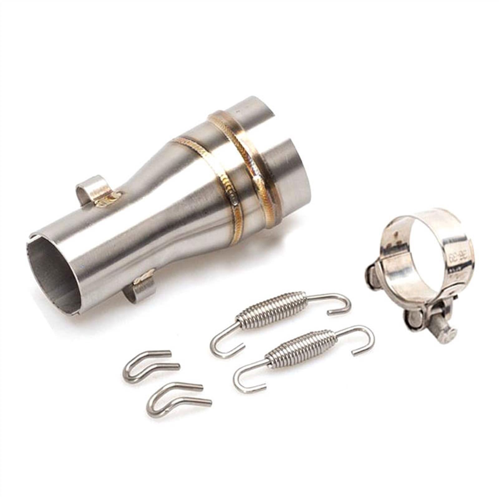 Escape Moto Abrazadera Scooter Para 51MM, Accesorio Para Motocicleta, Silenciador Escape Para Motocicleta, Adaptador Tubo Medio, Conector Escape Tubo Enlace Medio Tubo Medio Escape Motocicleta