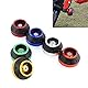 Vorderradgabel Sturzpads Crash Protector, CNC Aluminium Vorderradgabel Sturzpads Motorrad Absturzschutz Motorrad Vorderrad Motorrad Fallschutz Roller Moped Gabel Rahmen Rad Scooter Moped(Blau)