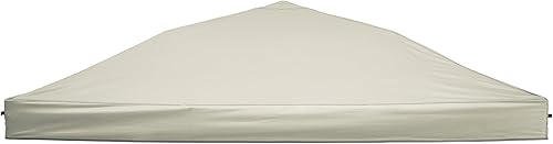 Toldo de repuesto, cubierta superior de toldo desplegable de 10 x 10 pies para toldo de pierna recta (solo 1 paño superior) beige