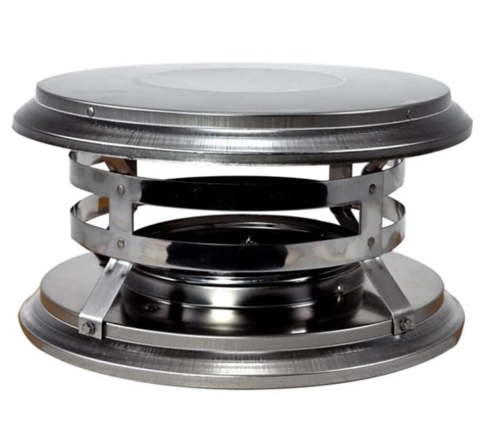 DuraVent EW-6DTVC 6" DuraTech Rain Cap - Stainless Steel