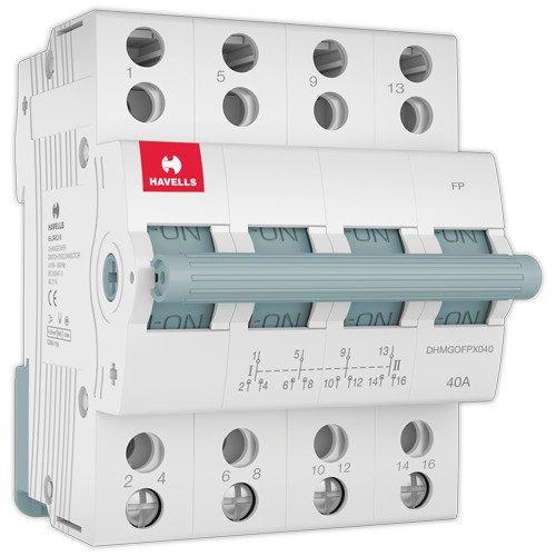 Havells MCB Changeover FP PVC Plastic Base Model (White)-image-3