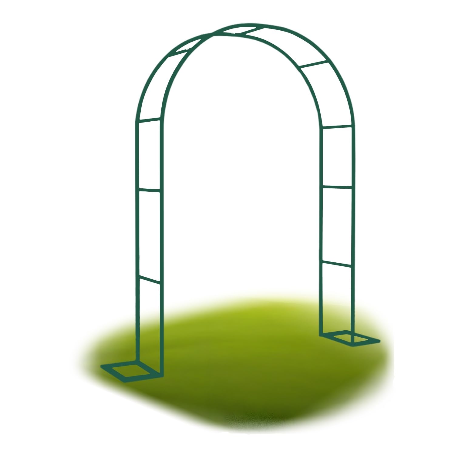 Łuk pergoli ogrodowej, metalowy łuk altany ogrodowej na wesela, do użytku na zewnątrz, do roślin pnących i winorośli, pergola z podstawą dla jaśminu i róż, 241 cm szer. x 221 cm wys. x 40 cm gł