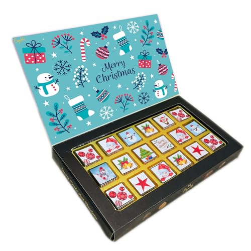 Image of Expelite Merry Christmas and Happy New Year Chocolate Gift for Kids -18 Pc Merry Christmas and Happy New Year Chocolate Gift for Girlfriend Wife