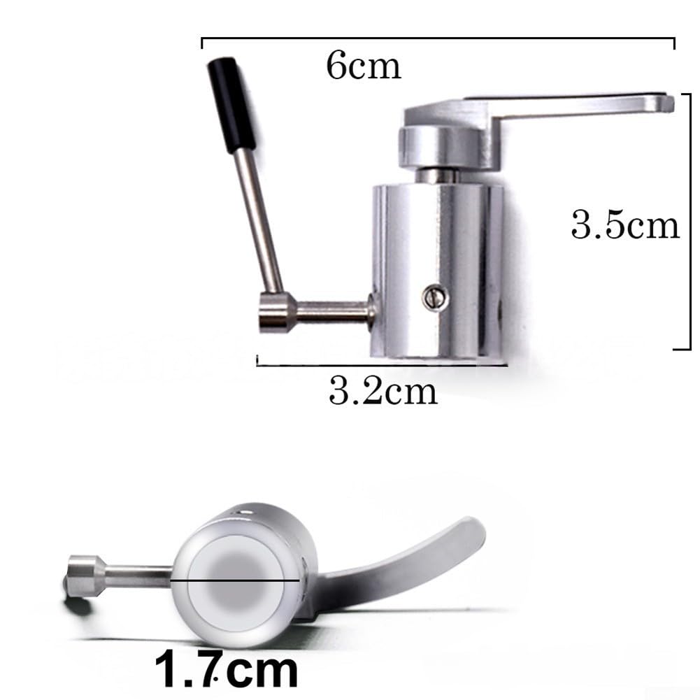 Elevador de brazo de metal premium para tocadiscos LP – Dispositivo hidráulico con sensibilidad ajustable – Protege el cartucho y el vinilo – Negro o Plateado 6 x 3,5 x 3,2 cm (Negro)