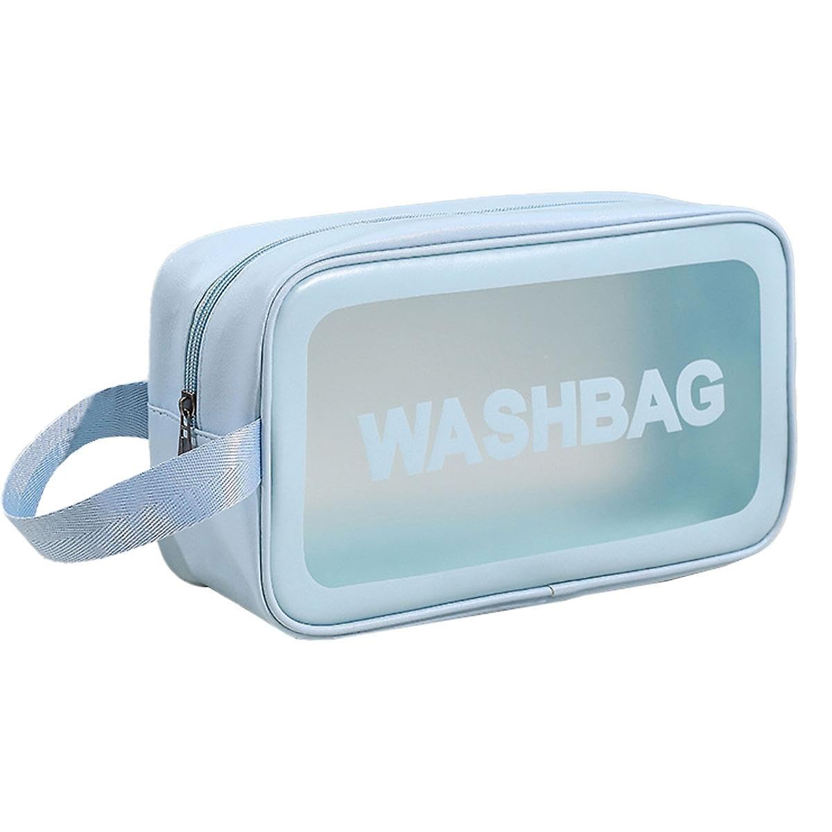 LATIQ Travel Toiletry Bag for Women and Men with Handy Handle, Waterproof Makeup Cosmetic Pouch Organizer for Bathroom, Outdoor Activities (Blue)-image-39