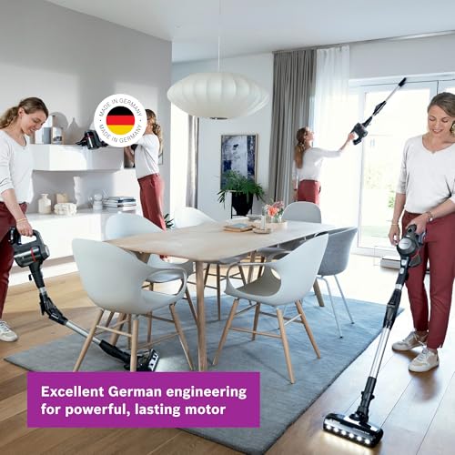 Bosch Unlimited 7 BCS711PGB Plus, MultiUse Lightweight Cordless Vacuum Cleaner with Flex Tube, 5 accessories, 1 Battery 40 minutes runtime - Graphite