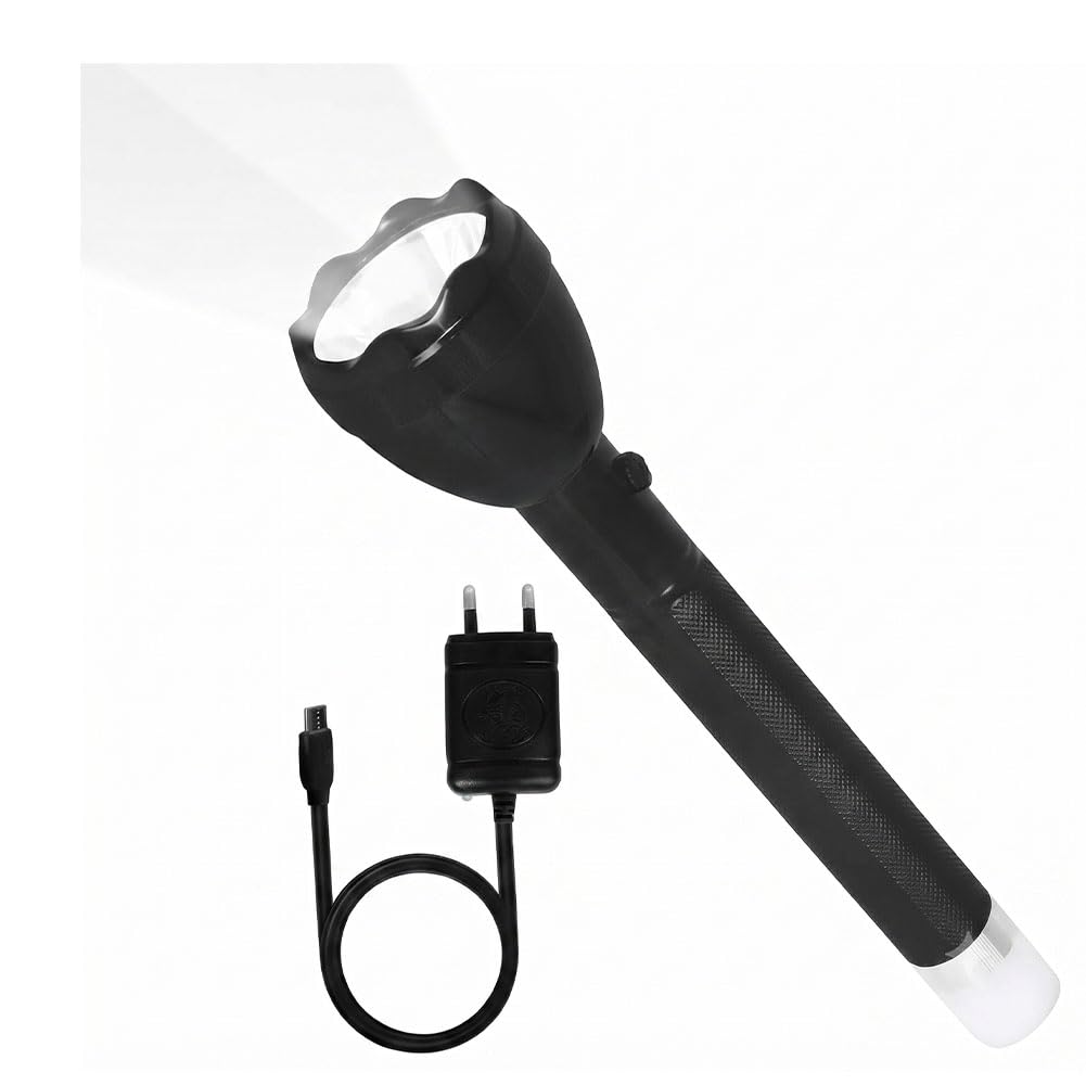 Rechargeable Flash Light with Long Distance Beam | USB Charging Support-picture-40