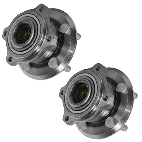 Image of TRQ 2 Piece Front Wheel Bearing & Hub Assembly Set 4WD Compatible with 2005-2023 Chrysler 300 2017-2023 Dodge Challenger 2006-2023 Charger 2005-2008 Magnum