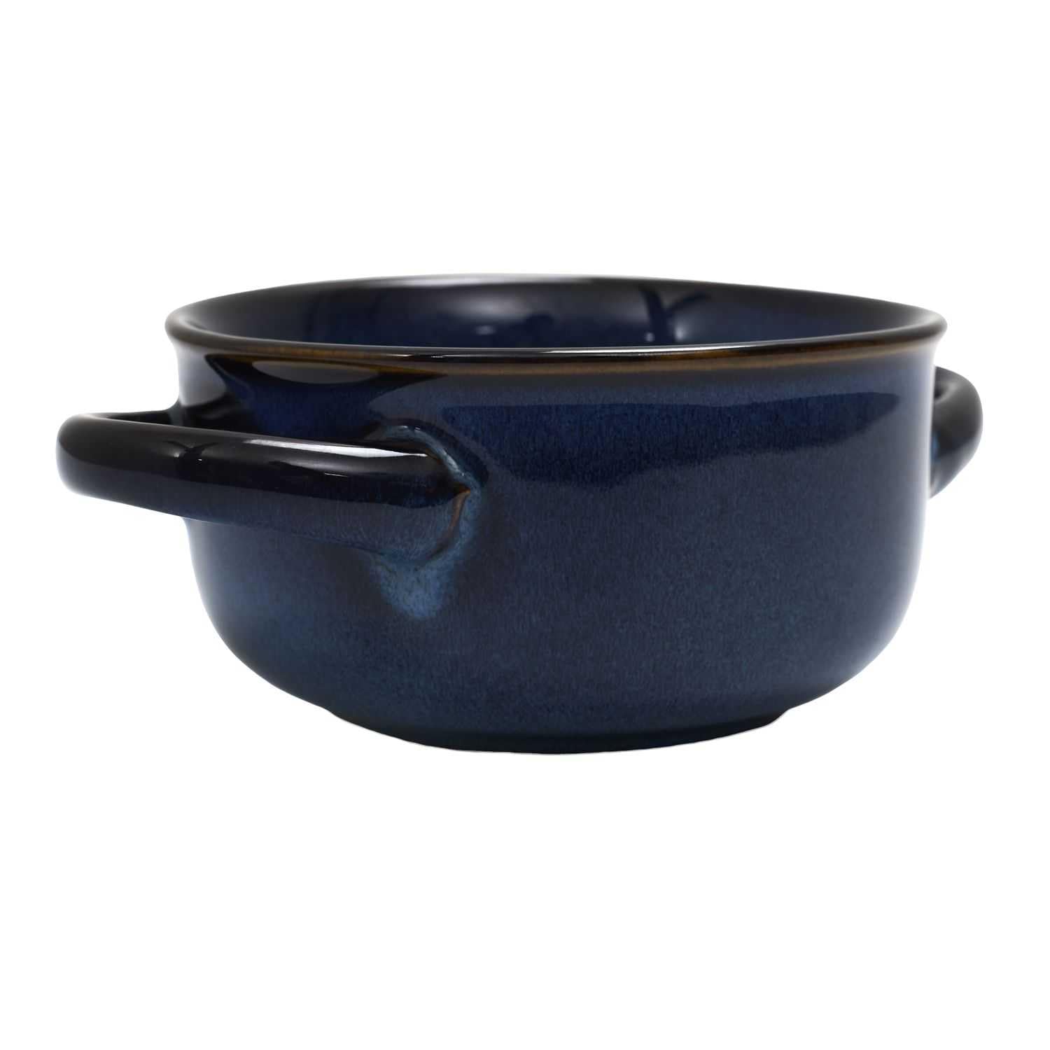 HOME DECO FACTORY Bol à Soupe en Grès Grande Taille Soupes et Salades Bleu | Grès cérame, bol à soupe, grande taille, design élégant, soupes salades et desserts, service de table, bleu