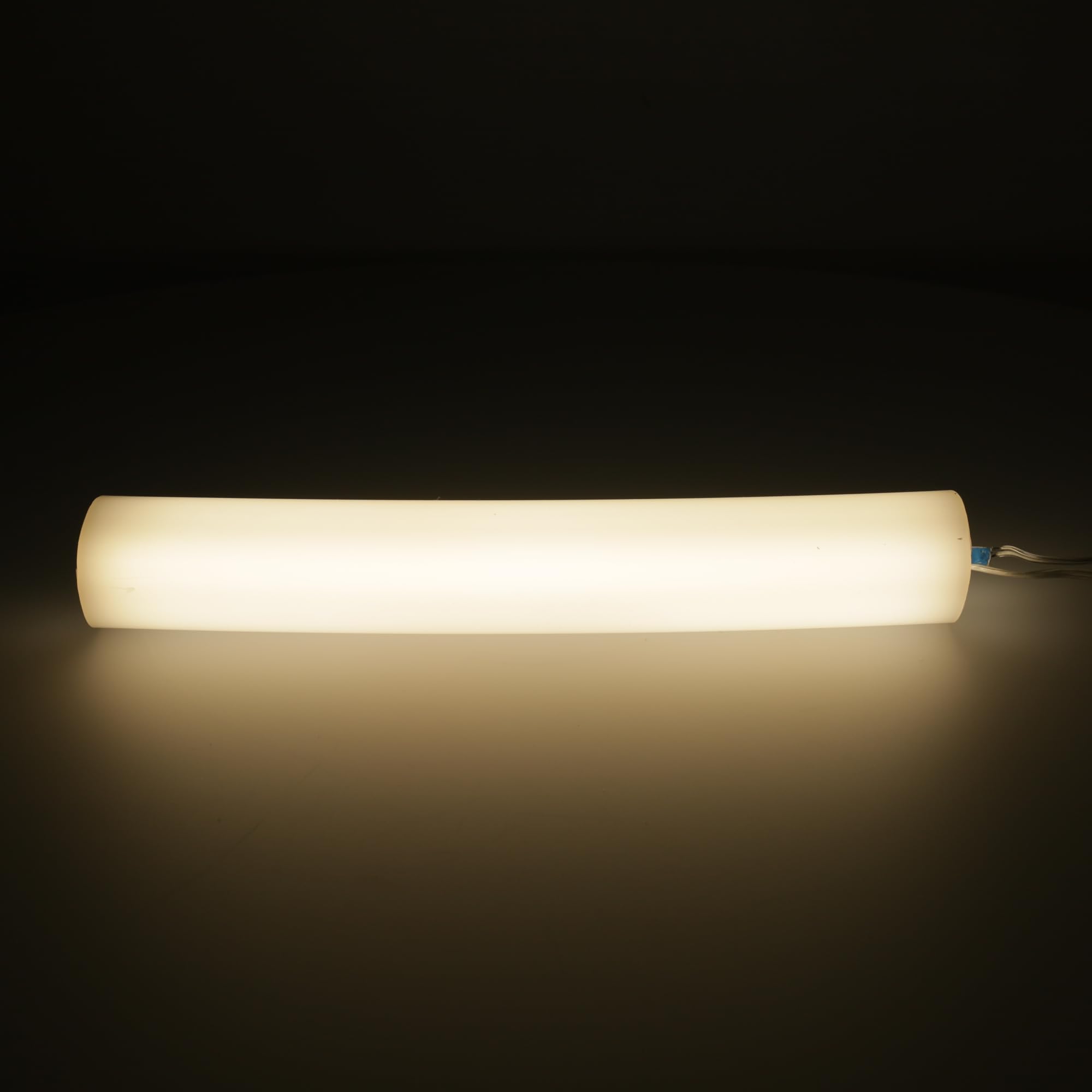 JANDEI - Flexibles Silikonprofil, 1 m, für die Installation von LED-Streifen im Innen- und Außenbereich, IP67, runde Form, 40 mm, einfache Installation (rundes Silikonprofil, weiß, 1m)