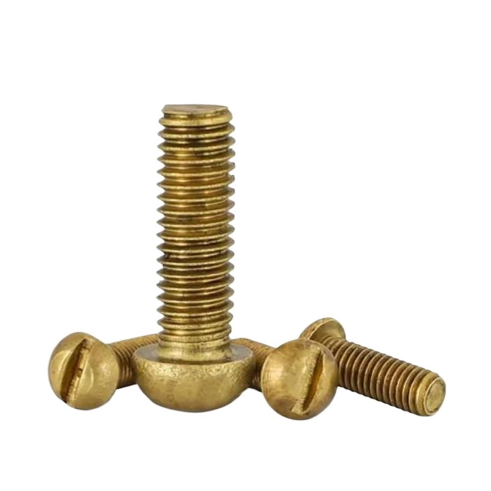 10-30 pz M2 M2.5 M3 M4 M5 M6 In Ottone Massiccio Rame Mezza Tonda Testa Pan Testa Intaglio Testa di Azionamento vite di macchina Bullone GB67(M5x30mm-20pcs)